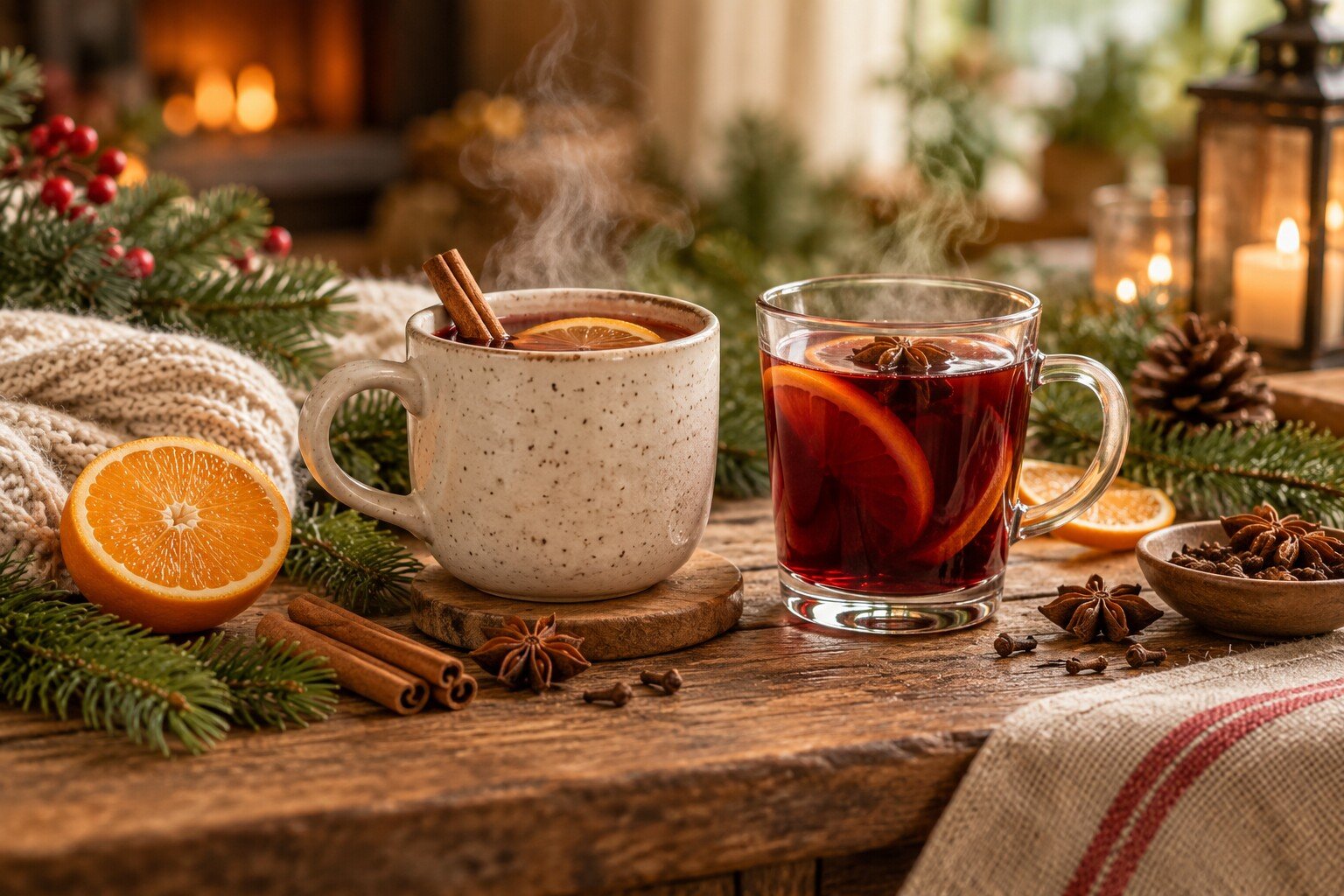 Glühwein, Punsch und Wintertee für kalte Wintertage