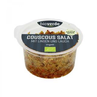 Couscous-Salat mit Linsen & Lauch vegan