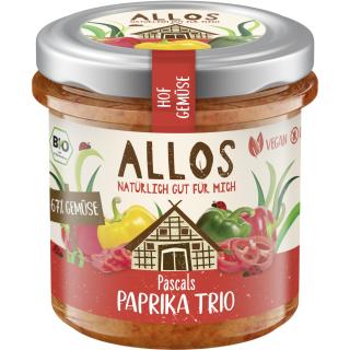 Allos Hof-Gemüse Pascals Paprika Trio, 135 gr Glas