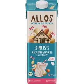 3 Nuss Macadamia Mandel Haselnuss Drink