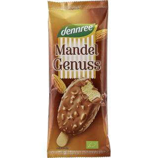 dennree Mandelgenuss Stieleis, 90 ml Stück