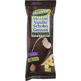 dennree Stieleis Vanille Schoko vegan, 90 ml Stück