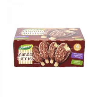 dennree Multipack Stieleis Mandelgenuss (4*90ml),