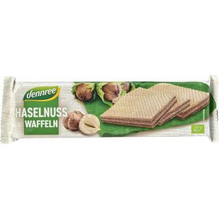 dennree Cremewaffeln Haselnuss, 125 g Packung