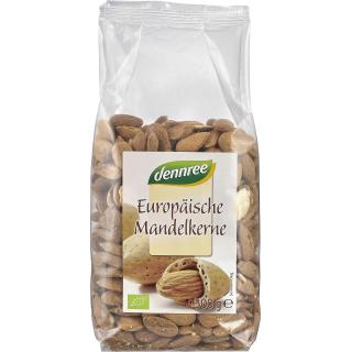 dennree Europäische Mandelkerne, ungeschält, 500 g