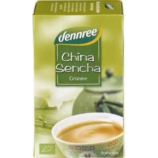 dennree China Sencha Grüntee, 1,5 gr, 20 Btl Packu