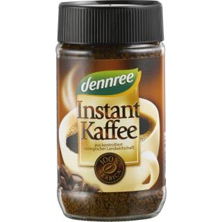dennree Instant Kaffee, 100 gr Glas