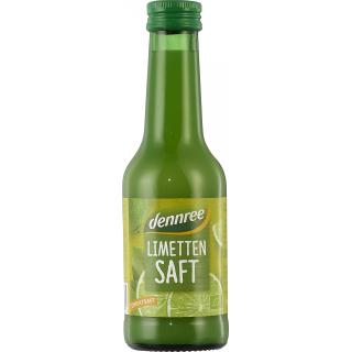 dennree Limettensaft, 0,2 L Flasche