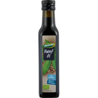 dennree Hanföl nativ kaltgepresst, 250 ml Flasche