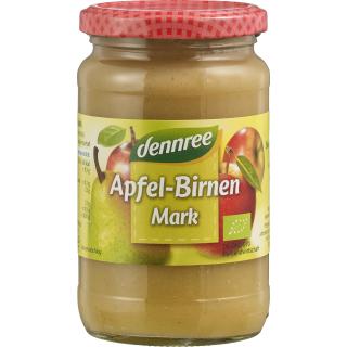 dennree Apfel-Birnenmark, 360 gr Glas