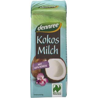 dennree Kokosmilch, 250 ml Packung