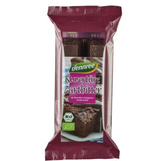 dennree Kuvertüre Zartbitter, 150 gr Packung