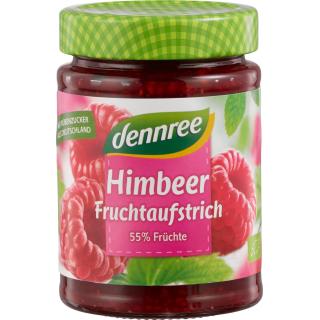 dennree Fruchtaufstrich Himbeere, 340 gr Glas - 55