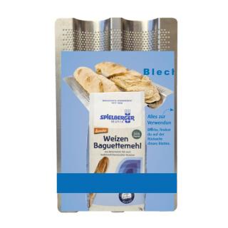 Weizen Baguettemehl- Set mit Backblech DEMETER
