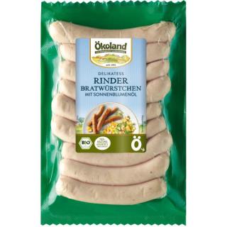 Delikatess-Rinderbratwürstchen BIOLAND 9St