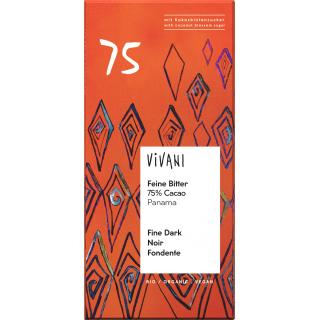 VIVANI Feine Bitter 75% mit Kokosblütenzucker