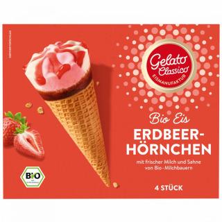 Bio Eis Erdbeerhörnchen Multipack