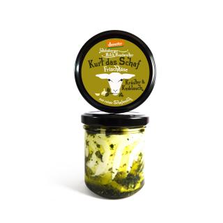 Schaffrischkäse Kurt Kräuter-Knobl. DEMETER 45%