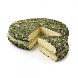 Kräuterbrie mit Frischkäsefüllung