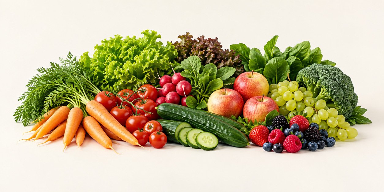 Frisches Obst und Gemüse