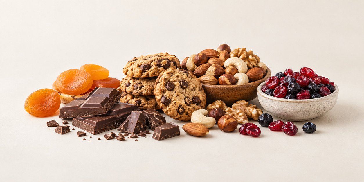 Süßes und herzhafte Snacks