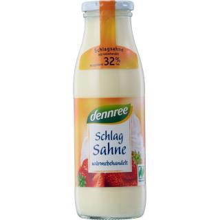 dennree Schlagsahne, 500 gr Flasche