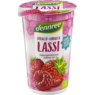 dennree Lassi Erdbeere-Himbeere, 250 ml K3-Becher