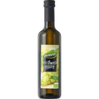 dennree Weißweinessig, 500 ml Flasche