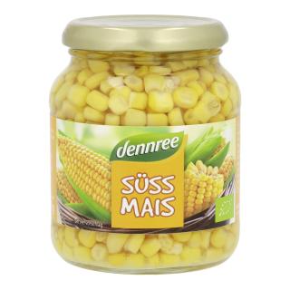 dennree Süßmais, 330 g Glas