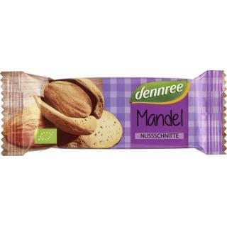dennree Nussschnitte Mandel, 40 gr Stück