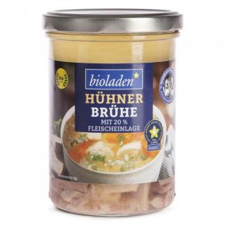 b*Hühnerbrühe mit Einlage