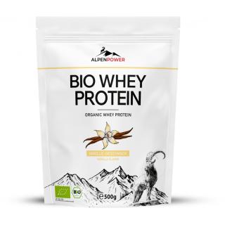 AlpenPower Bio Whey Protein Vanille, 500 g Beutel